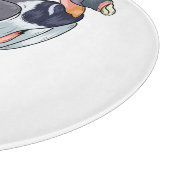 Cartoon van koningsgieren snijplank (Hoek)