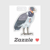 Cartoon van koningsgieren sticker (Vel)