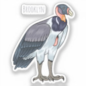 Cartoon van koningsgieren sticker (Voorkant)