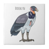 Cartoon van koningsgieren tegeltje (Voorkant)