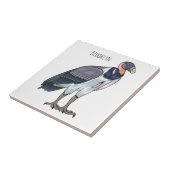 Cartoon van koningsgieren tegeltje (Zijkant)