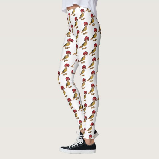 Cartoon van koninklijke vliegende vliegende vogela leggings (Links)