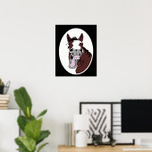 Cartoon van Laughing Horse Animal Poster (Thuiskantoor)