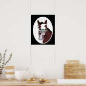 Cartoon van Laughing Horse Animal Poster (Keuken)