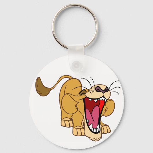 Cartoon van leeuwervel sleutelhanger (Voorkant)