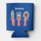 Cartoon van messenmakerswerk en van lepel blikjeskoeler (Voorkant)