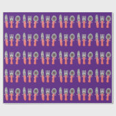 Cartoon van messenmakerswerk en van lepel cadeaupapier (Vlak)