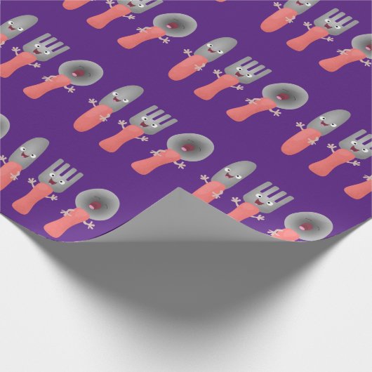 Cartoon van messenmakerswerk en van lepel cadeaupapier (Hoek)