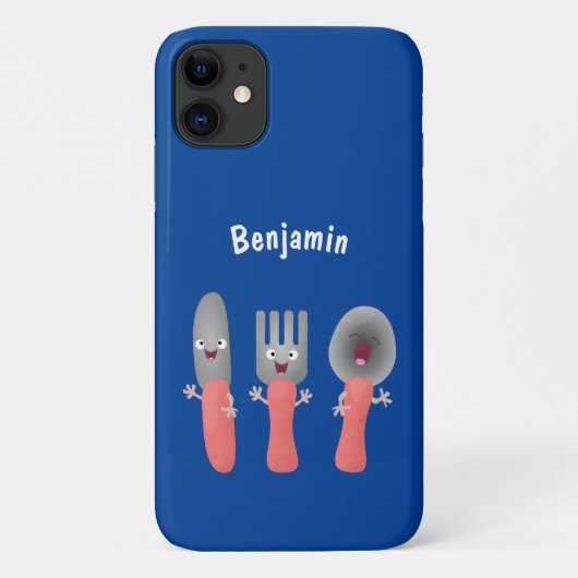 Cartoon van messenmakerswerk en van lepel Case-Mate iPhone case (Achterkant)