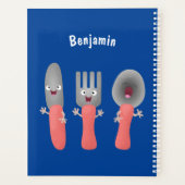 Cartoon van messenmakerswerk en van lepel planner (Achterkant)