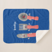 Cartoon van messenmakerswerk en van lepel sherpa deken (Voorkant (horizontaal))