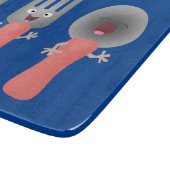 Cartoon van messenmakerswerk en van lepel snijplank (Hoek)