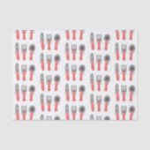 Cartoon van messenmakerswerk en van lepel tissuepapier (Voorkant)