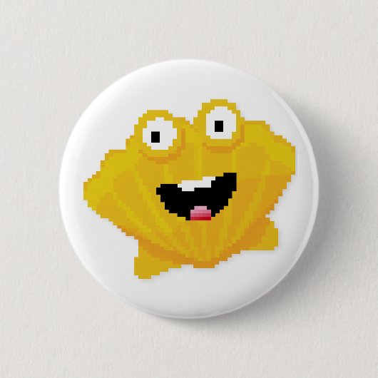 Cartoon van mozaïek ronde button 5,7 cm (Voorkant)