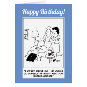 Cartoon van openingsopening voor fles