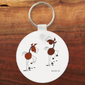 Cartoon van paarden. sleutelhanger (Voorkant)