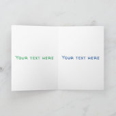 cartoon van paardenpaar per stoot kaart (Binnen)