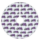 cartoon van Paarse sportmotor Kerstboom Rok (Voorkant)