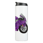 cartoon van Paarse sportmotor Thermosbeker (Geroteerd rechts)