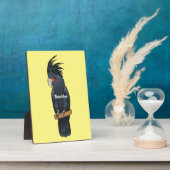 Cartoon van palmcockatoevogel fotoplaat (Zijkant)