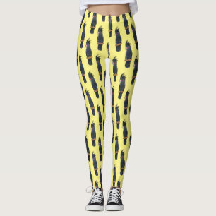 Cartoon van palmcockatoevogel leggings