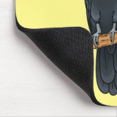 Cartoon van palmcockatoevogel muismat (Hoek)