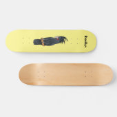 Cartoon van palmcockatoevogel persoonlijk skateboard (Horizontaal)