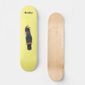 Cartoon van palmcockatoevogel persoonlijk skateboard (Voorkant)