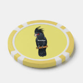 Cartoon van palmcockatoevogel poker chips (Enkel)