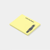 Cartoon van palmcockatoevogel post-it® notes (Schuin)