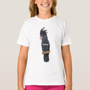 Cartoon van palmcockatoevogel t-shirt