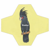Cartoon van palmcockatoevogel voetbal (Enkel)