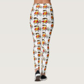 Cartoon van pedicab rickshaw leggings (Achterkant)