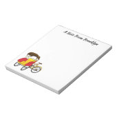 Cartoon van pedicab rickshaw notitieblok (Linkerzijde)