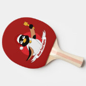Cartoon van pingpong Paddle Tafeltennisbatje (Zijkant)