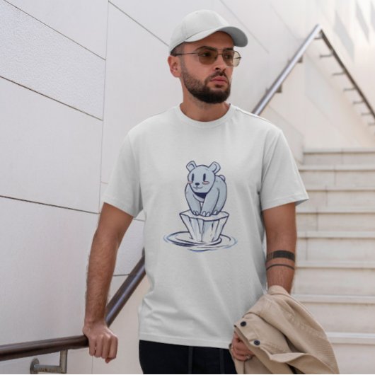 Cartoon van poolBeer T-shirt