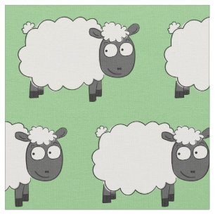 Cartoon van schapen Schattige Kinder Baby Stof