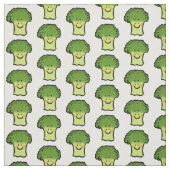 cartoon van schatje broccoli stof (Swatch)