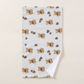 cartoon van schattig beer bad handdoek (Handdoek)