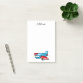 cartoon van schattig vliegtuig post-it® notes (Kantoor)