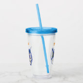 Cartoon van schimmelvis acryl drinkbeker (Links)