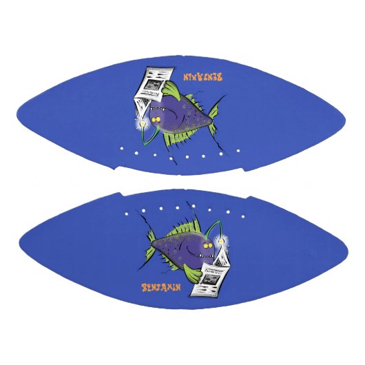 Cartoon van schimmelvis american football (Panelen)