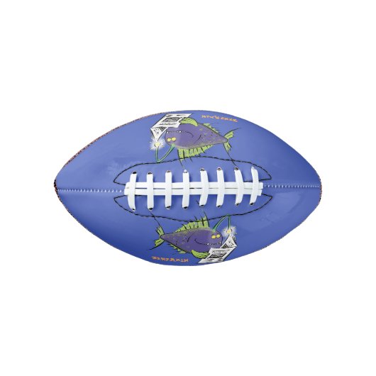 Cartoon van schimmelvis american football (Voorkant)