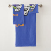 Cartoon van schimmelvis bad handdoek (Insitu)