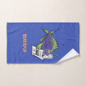 Cartoon van schimmelvis bad handdoek (Handdoek)