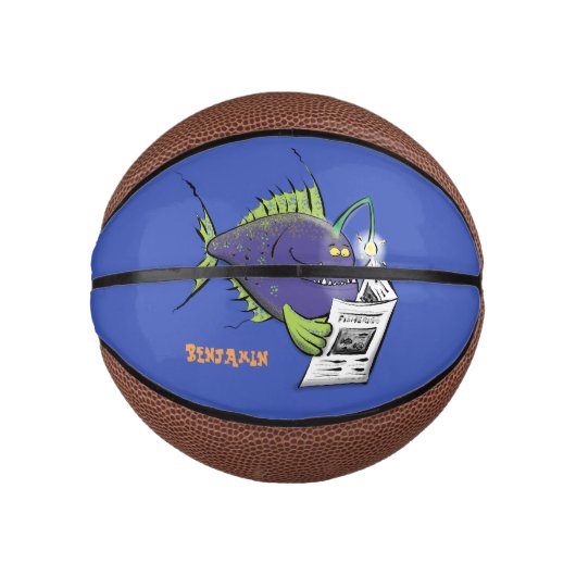Cartoon van schimmelvis basketbal (Voorkant)
