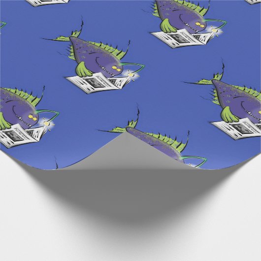 Cartoon van schimmelvis cadeaupapier (Hoek)