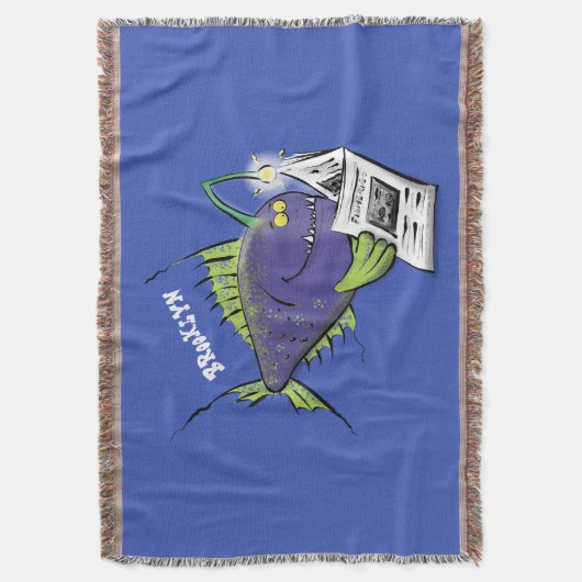 Cartoon van schimmelvis deken (Voorkant Verticaal)