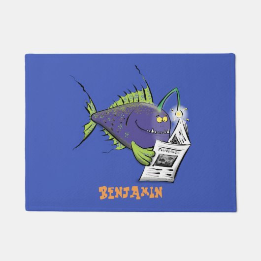 Cartoon van schimmelvis deurmat (Voorkant)