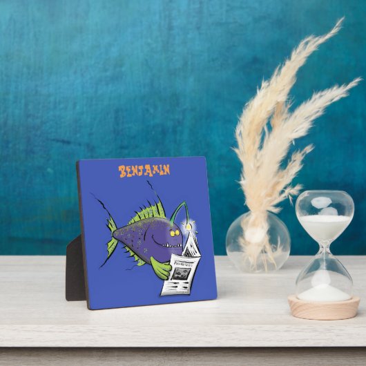 Cartoon van schimmelvis fotoplaat (Insitu)